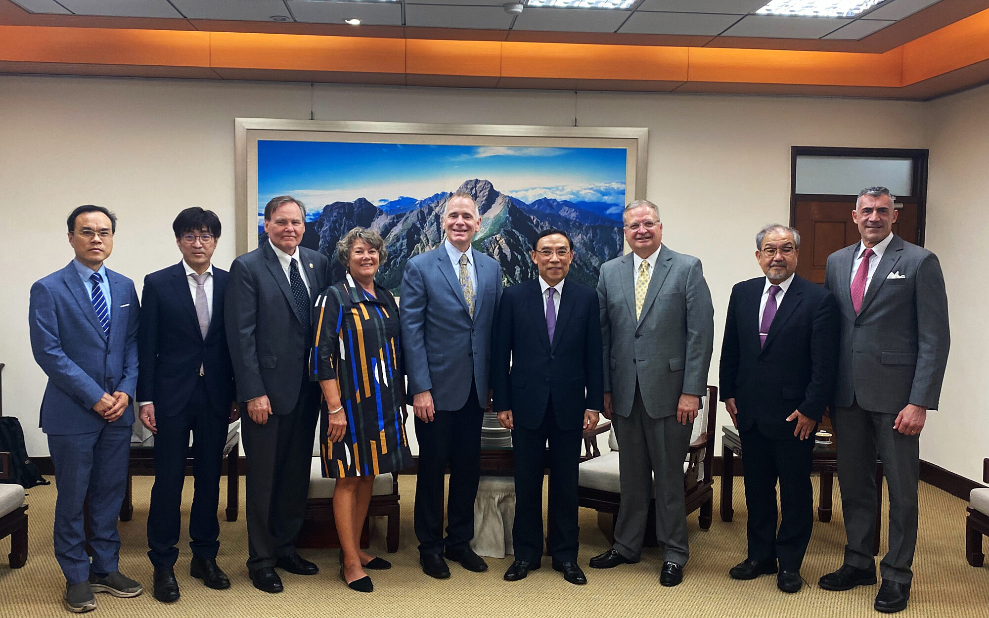 Board member Tom Harrigan with Taiwanese officials to continue the process of getting drug courts set up in their country.