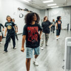Students in dance class by Culture Shock Las Vegas (CSLV).