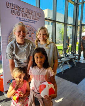 Students learned about drug prevention.