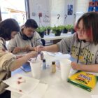 Students designing their bikes.