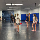 Master Kim and students in class.