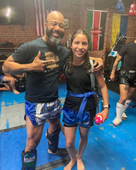 Left to Right. Bryan Carroll and Isabel Rivera.