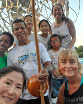 Group photo of Capoeira NYC in the Park